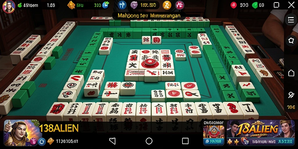 Gameplay <strong>Mahjong</strong> yang menantang dan menarik di <strong>138ALIEN</strong>.