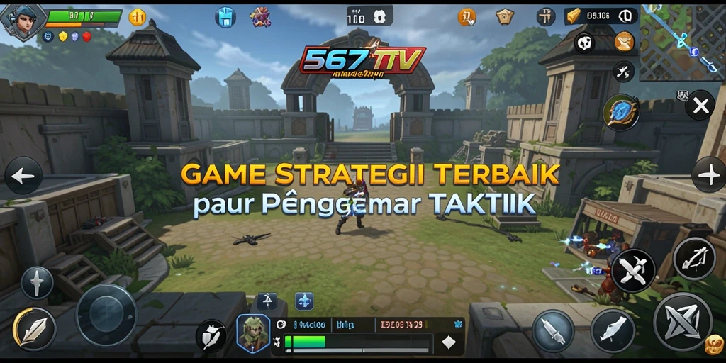 Tampilan gameplay yang mendebarkan dalam game Strategi.
