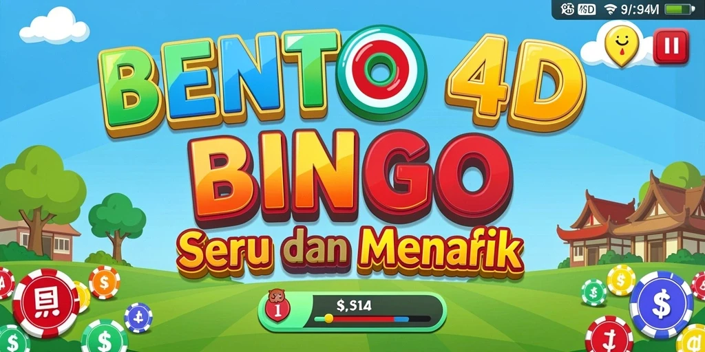 Tampilan gameplay seru dari BENTO4D saat pemain mendapatkan Bingo.