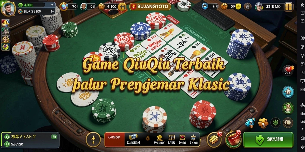 Tampilan menarik gameplay QiuQiu di BUJANGTOTO.