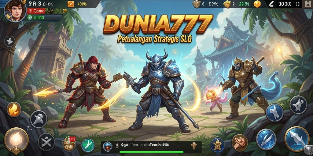 Gameplay seru DUNIA777 di dunia strategi.
