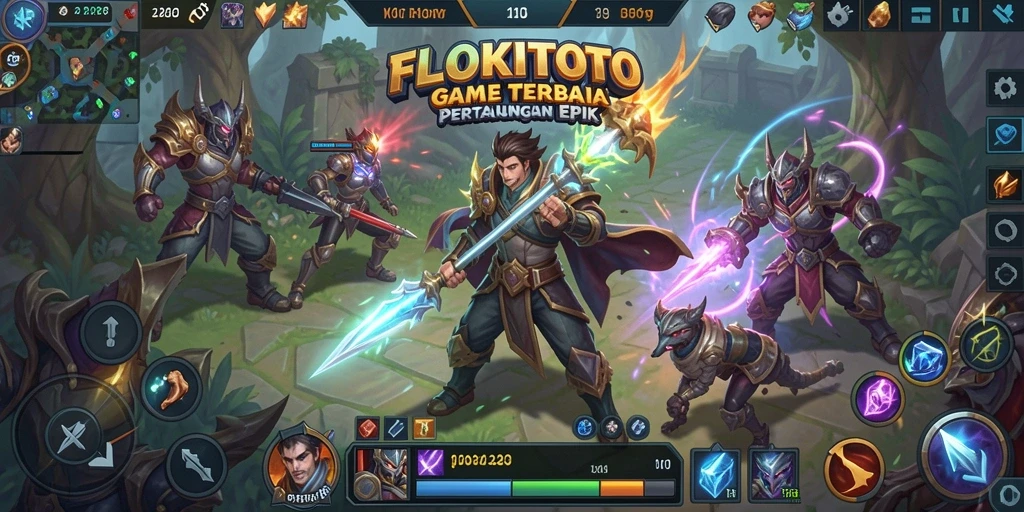 Tampilan gameplay seru dan aksi mengesankan di FLOKITOTO.
