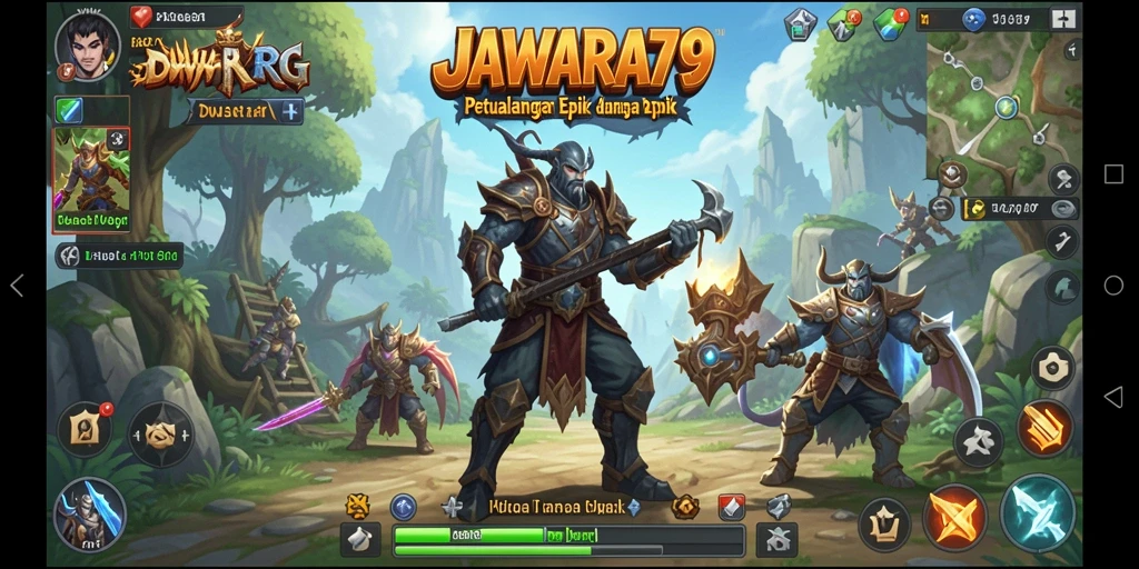 Tampilan menarik dari gameplay RPG JAWARA79 yang mengasyikkan.