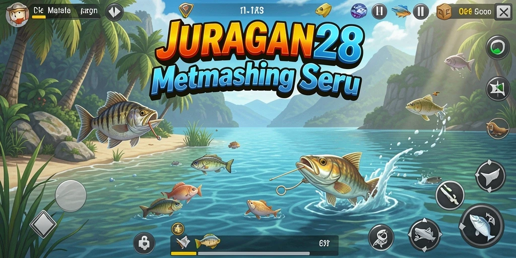 Tangkapan ikan yang besar dalam gameplay JURAGAN28.