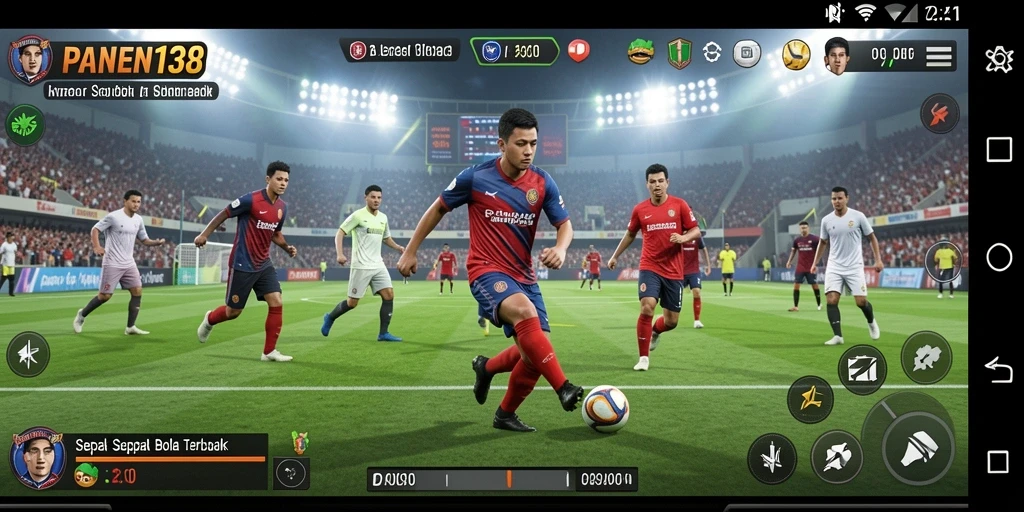 Screenshot gameplay PANEN138 yang menampilkan aksi seru di lapangan.