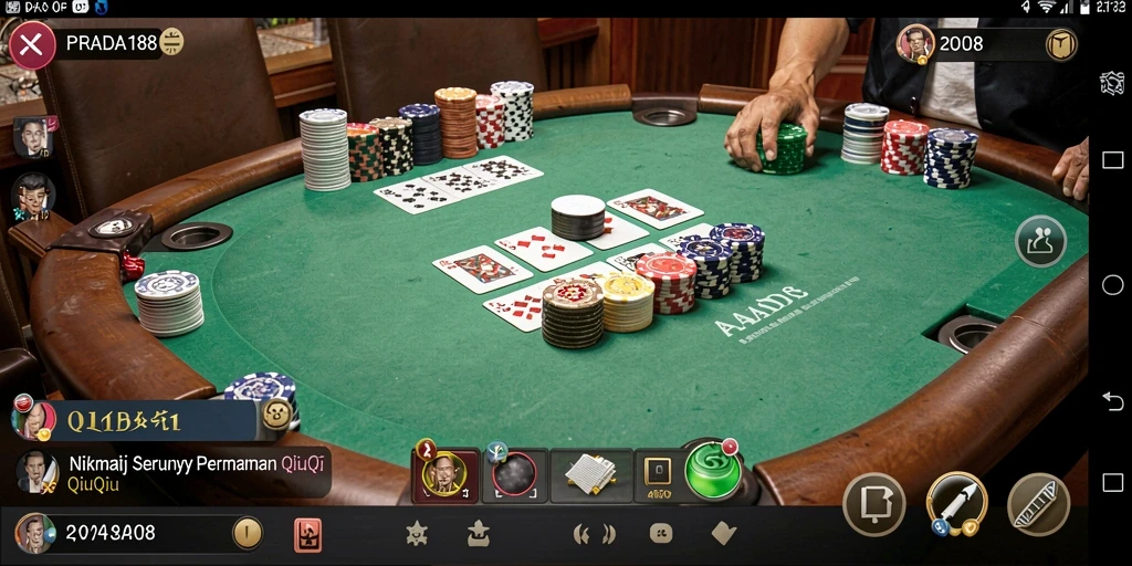 Tampilan gameplay menarik dari PRADA188 yang penuh aksi QiuQiu.