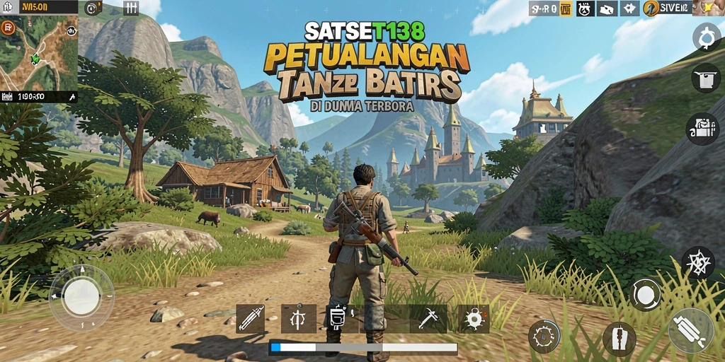 Tampilan gameplay yang mendebarkan dari SATSET138 di dunia terbuka.
