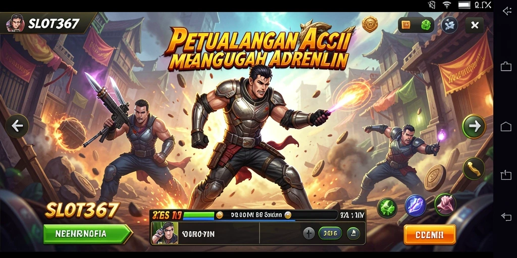 Tangkapan layar menunjukkan gameplay aktif yang mendebarkan.