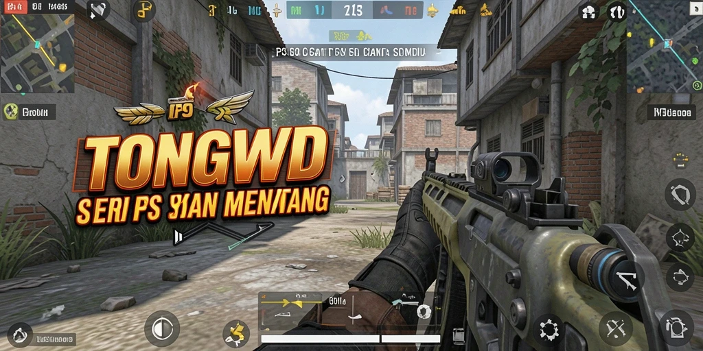 Screenshot aksi menembak di TONGWD dengan grafis yang memukau.