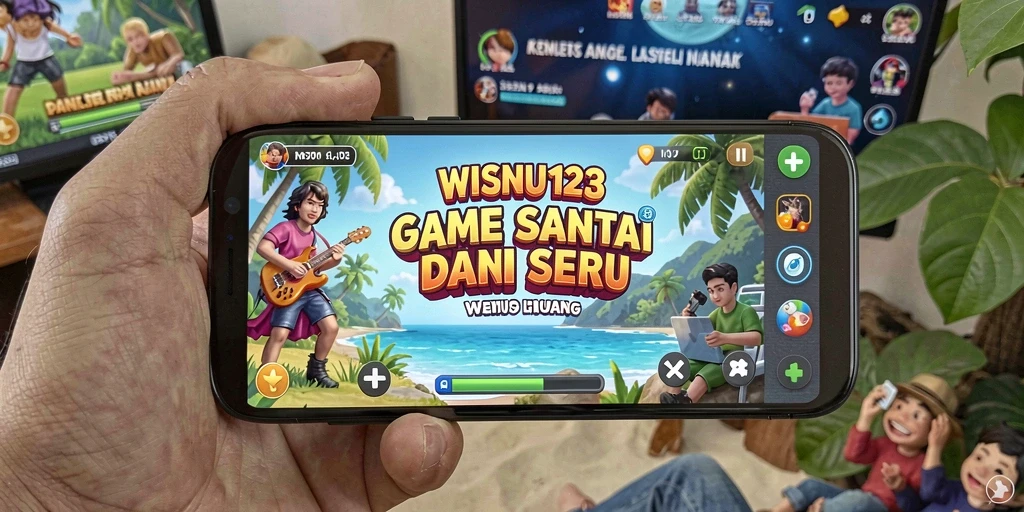 Tampilan gameplay WISNU123 yang cerah dan menarik.