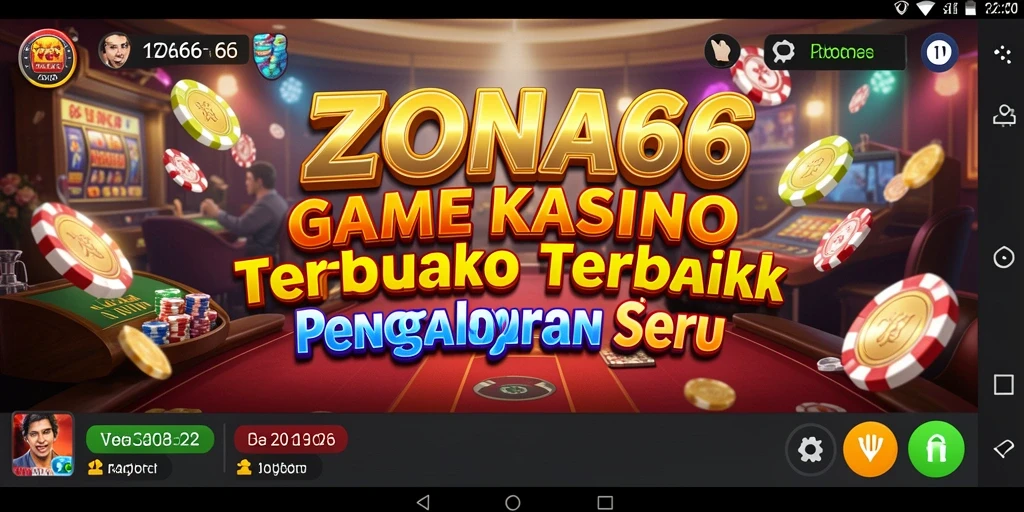 Screenshot gameplay <strong>ZONA66</strong> menampilkan keseruan permainan Kasino yang mendebarkan.